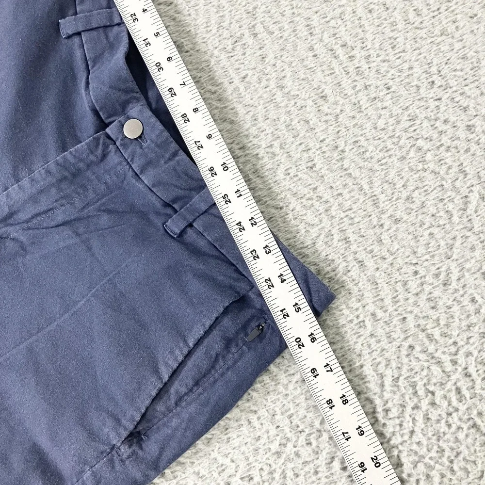 Lululemon Commission Shorts Mens 31 Blue Cotton Chino Casual Summer Pockets